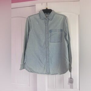 Bagatelle Light Blue Denim Shirt Size XS NWT